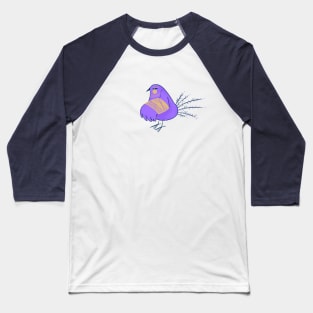 Short fat and hurt purple bird Baseball T-Shirt